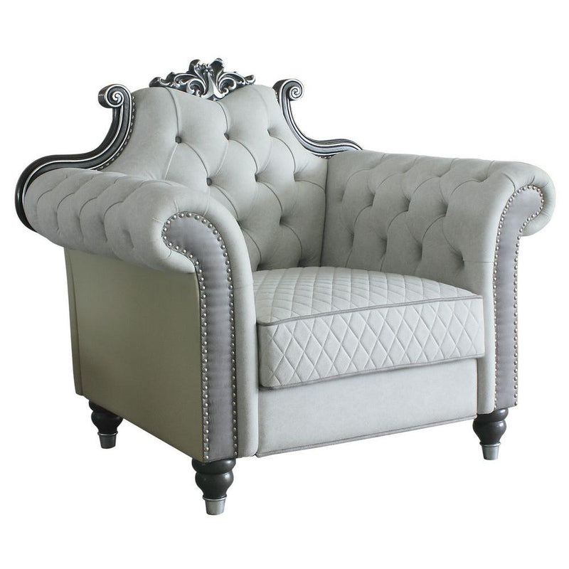 Acme Furniture House Delphine Stationary Fabric Chair 58832 IMAGE 2