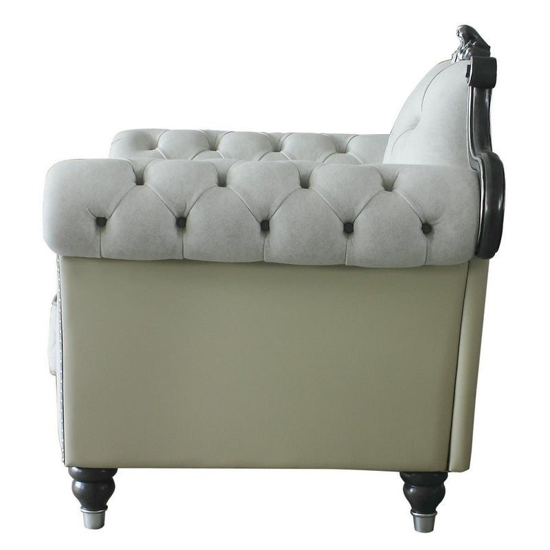 Acme Furniture House Delphine Stationary Fabric Chair 58832 IMAGE 3