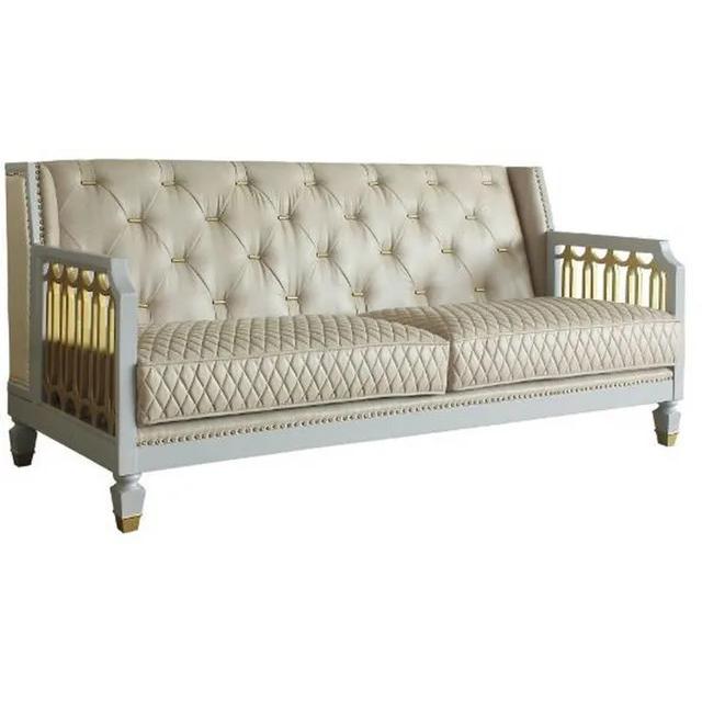 Acme Furniture House Marchese Stationary Polyurethane Sofa 58865 IMAGE 3