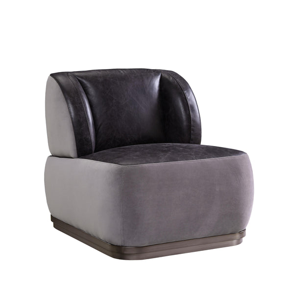 Acme Furniture Decapree Stationary Leather Accent Chair 59270 IMAGE 1