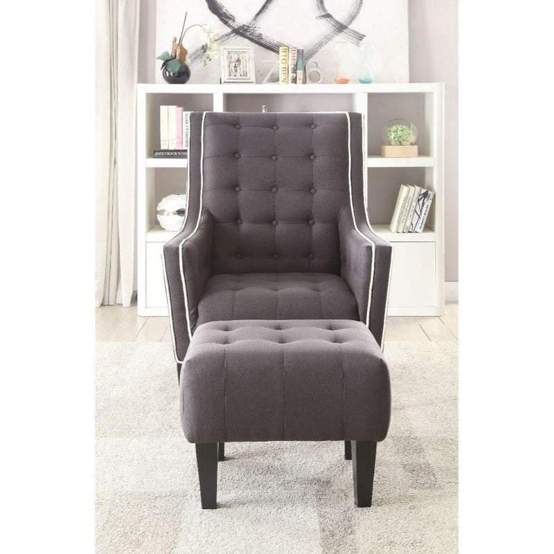 Acme Furniture Ophelia Stationary Fabric Accent Chair 59634 IMAGE 2