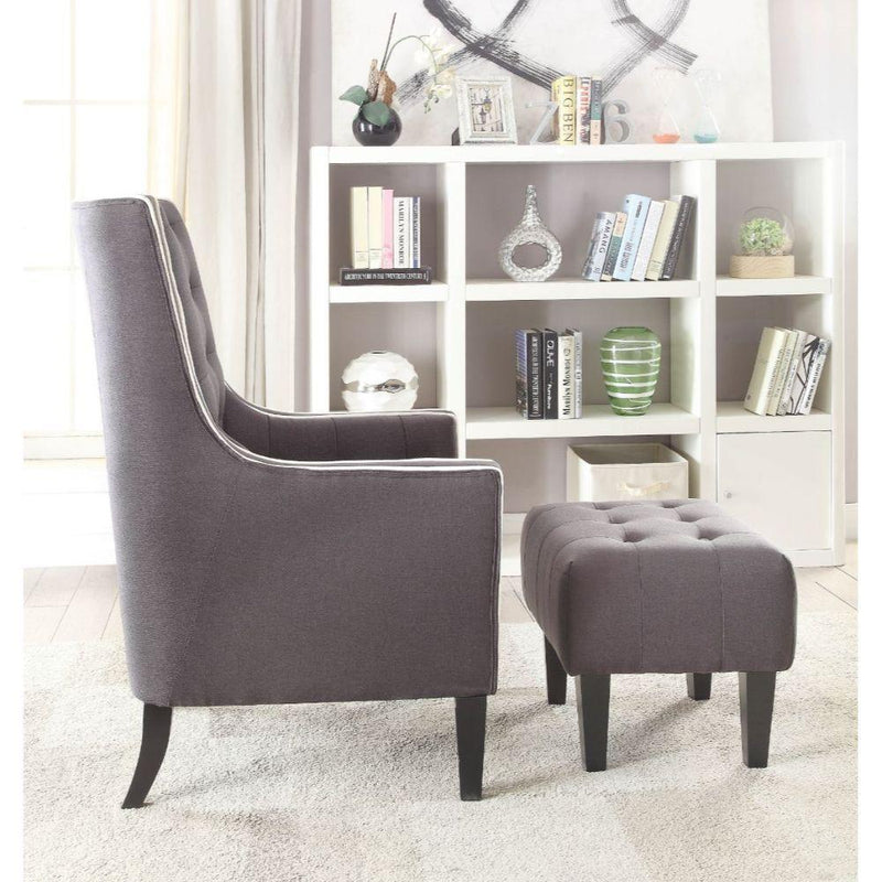 Acme Furniture Ophelia Stationary Fabric Accent Chair 59634 IMAGE 3