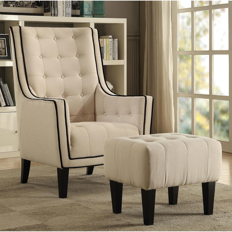Acme Furniture Ophelia Stationary Fabric Accent Chair 59632 IMAGE 2