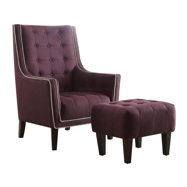 Acme Furniture Ophelia Stationary Fabric Accent Chair 59630 IMAGE 1
