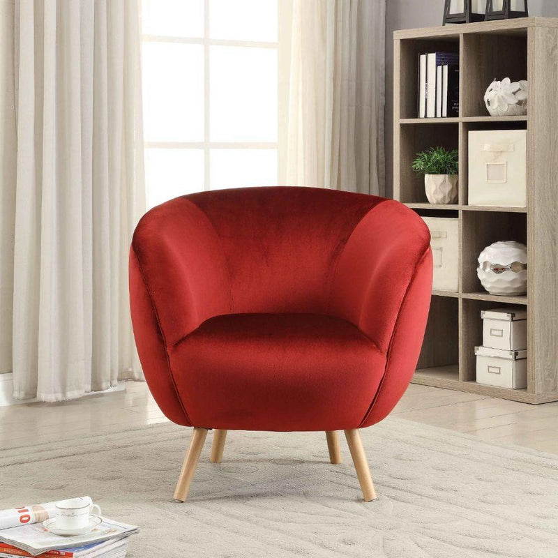 Acme Furniture Aisling Stationary Fabric Accent Chair 59657 IMAGE 4