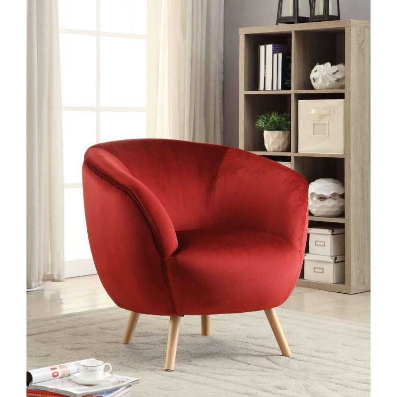 Acme Furniture Aisling Stationary Fabric Accent Chair 59657 IMAGE 5