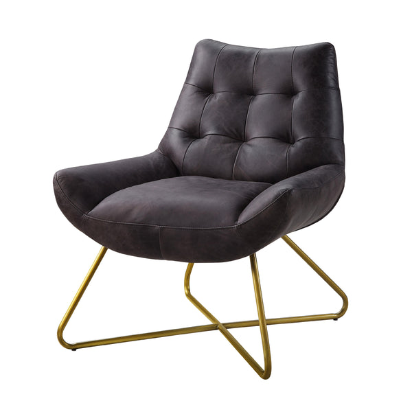Acme Furniture Dhalsim Stationary Leather Accent Chair 59666 IMAGE 1