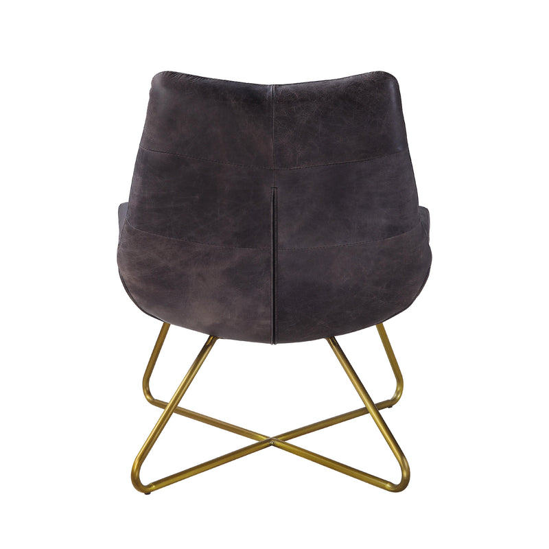 Acme Furniture Dhalsim Stationary Leather Accent Chair 59666 IMAGE 4