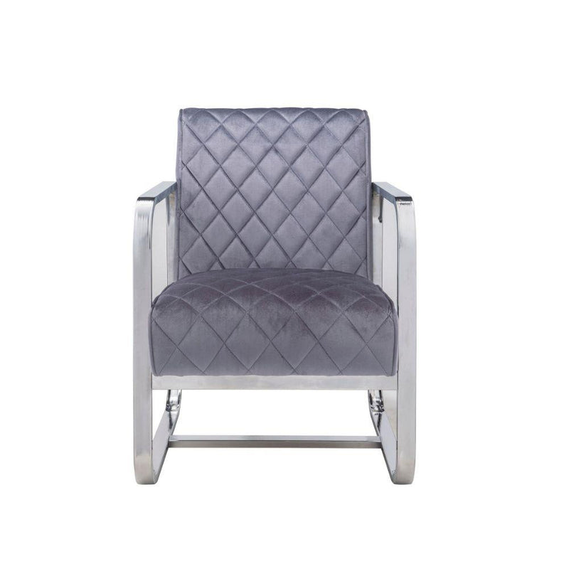 Acme Furniture Tasmine Stationary Fabric Accent Chair 59812 IMAGE 4
