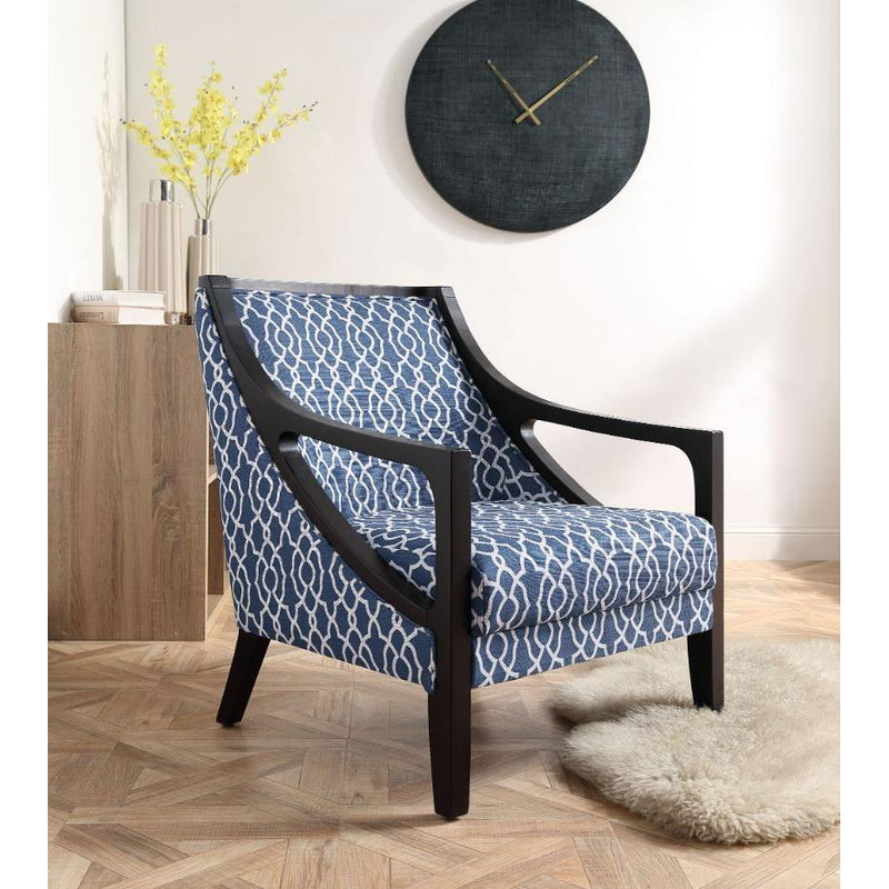 Acme Furniture Janiya Stationary Fabric Accent Chair 59895 IMAGE 2