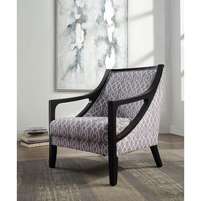 Acme Furniture Janiya Stationary Fabric Accent Chair 59896 IMAGE 2