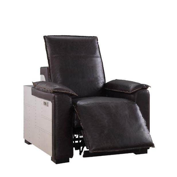 Acme Furniture Nernoss Power Leather Recliner 59943 IMAGE 7