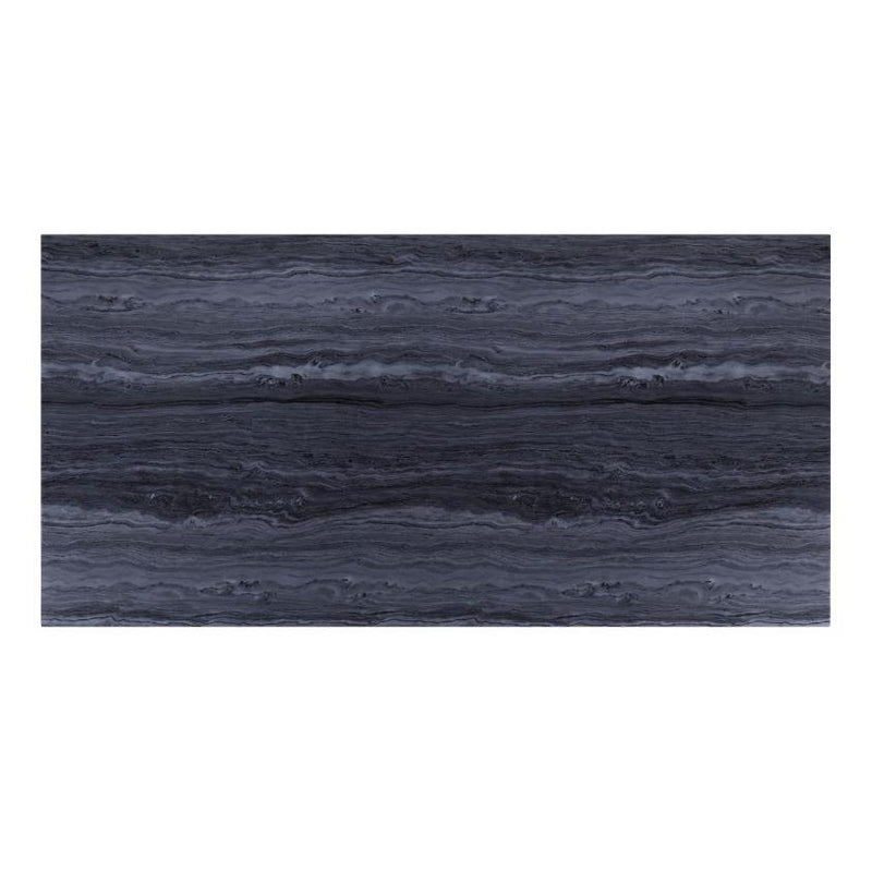 Acme Furniture Nasir Dining Table with Faux Marble Top and Pedestal Base 68255 IMAGE 2