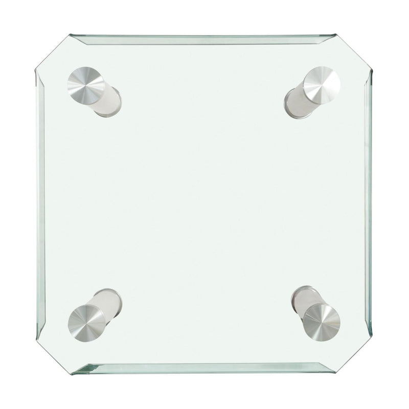 Acme Furniture Square Gordie Counter Height Dining Table with Glass Top 70250 IMAGE 2