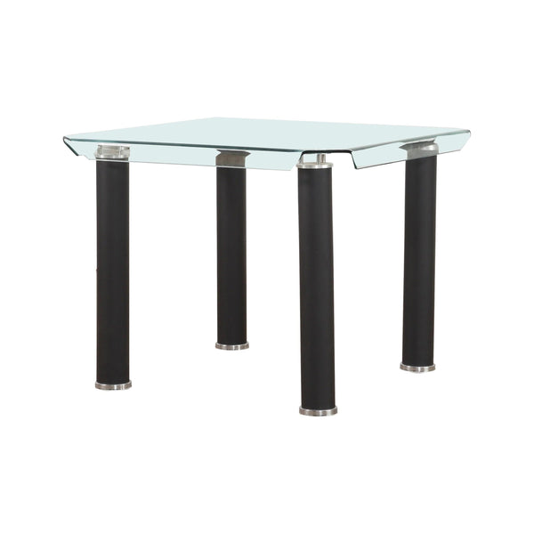 Acme Furniture Square Gordie Counter Height Dining Table with Glass Top 70255 IMAGE 1