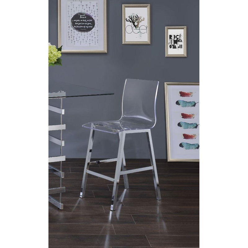 Acme Furniture Round Nadie Pub Height Dining Table 72595 IMAGE 3