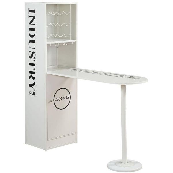 Acme Furniture Mant Counter Height Dining Table with Pedestal Base 72700 IMAGE 1