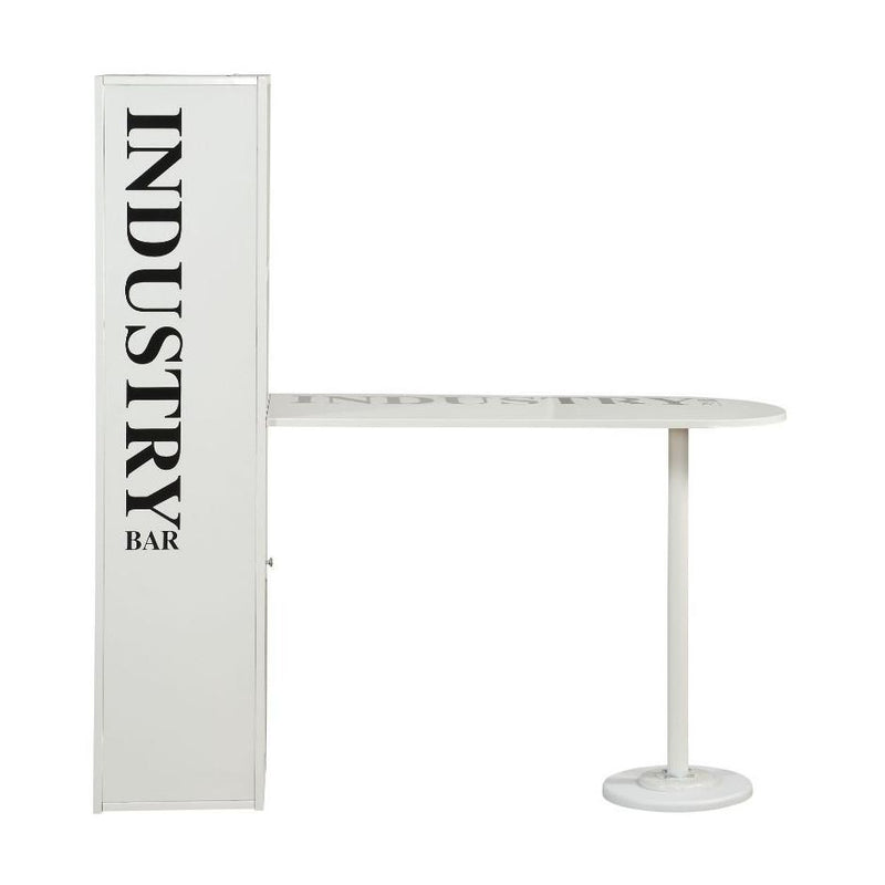 Acme Furniture Mant Counter Height Dining Table with Pedestal Base 72700 IMAGE 2