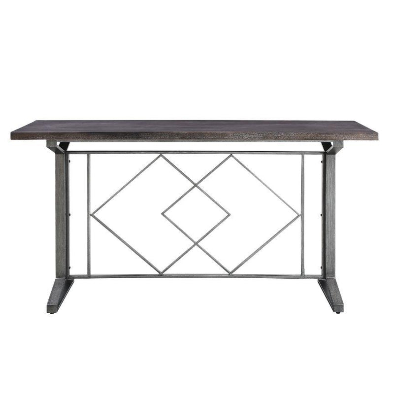 Acme Furniture Evangeline Counter Height Dining Table with Trestle Base 73900 IMAGE 3