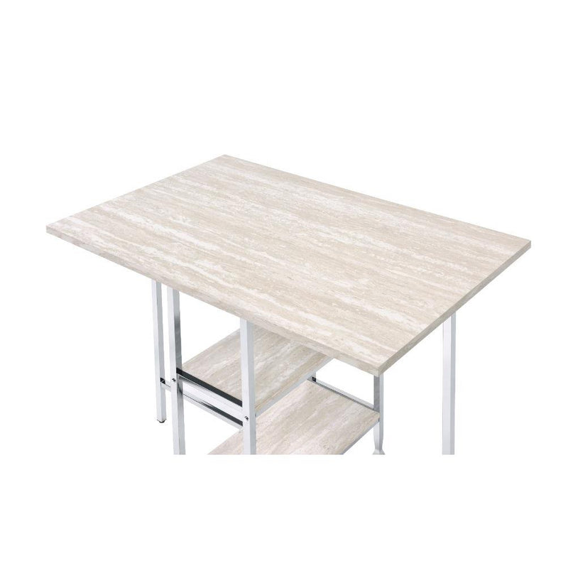 Acme Furniture Raine Counter Height Dining Table with Trestle Base 74005 IMAGE 2