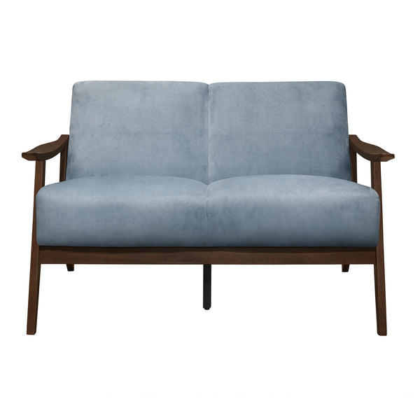 Homelegance Carlson Stationary Fabric Loveseat 1032BGY-2 IMAGE 1