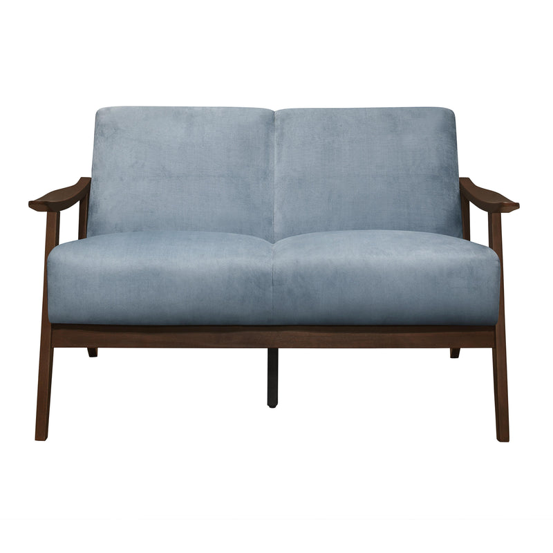 Homelegance Carlson Stationary Fabric Loveseat 1032BGY-2 IMAGE 1
