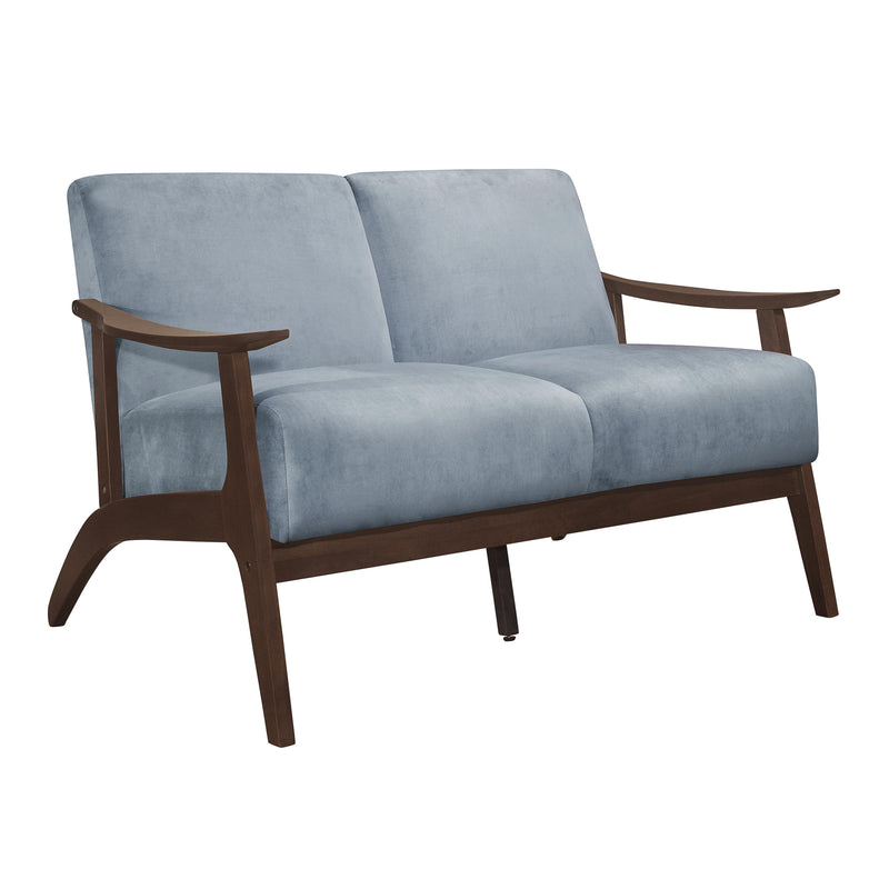 Homelegance Carlson Stationary Fabric Loveseat 1032BGY-2 IMAGE 2