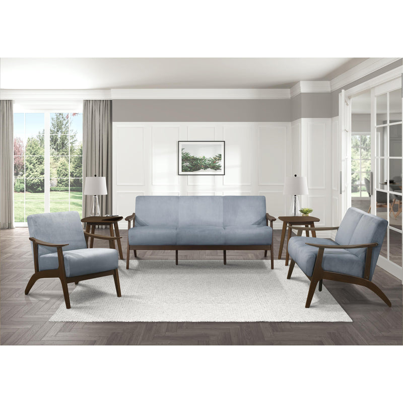 Homelegance Carlson Stationary Fabric Loveseat 1032BGY-2 IMAGE 5