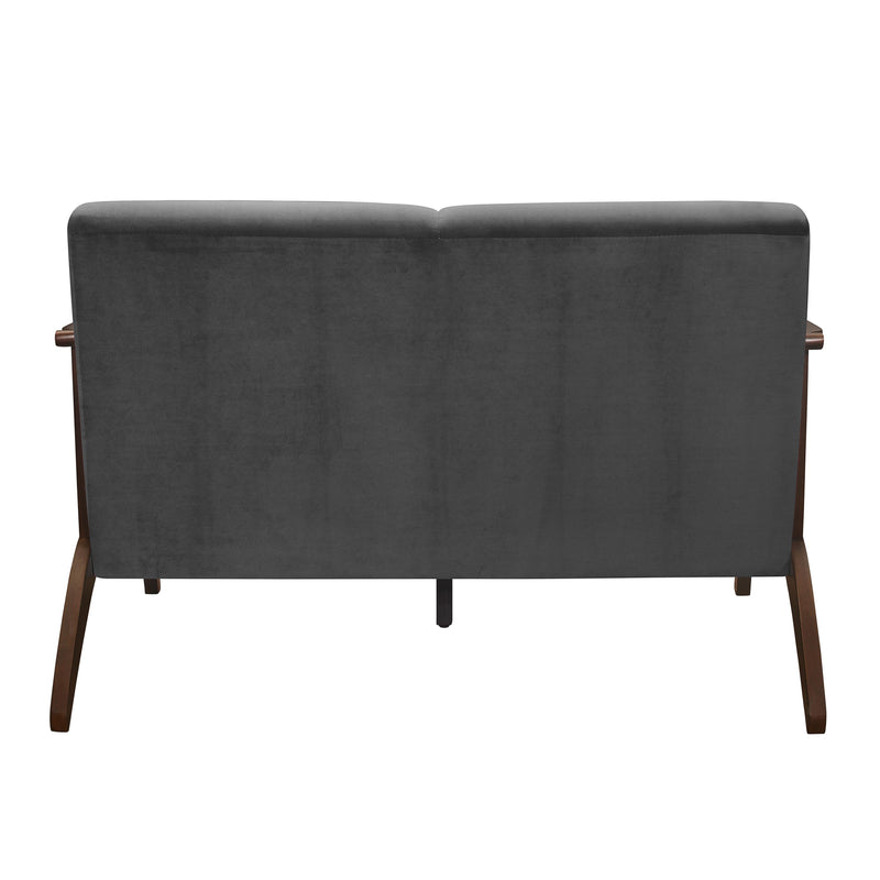 Homelegance Carlson Stationary Fabric Loveseat 1032DG-2 IMAGE 3