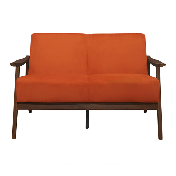 Homelegance Carlson Stationary Fabric Loveseat 1032RN-2 IMAGE 1