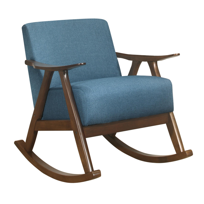 Homelegance Waithe Rocking Fabric Chair 1034BU-1 IMAGE 1