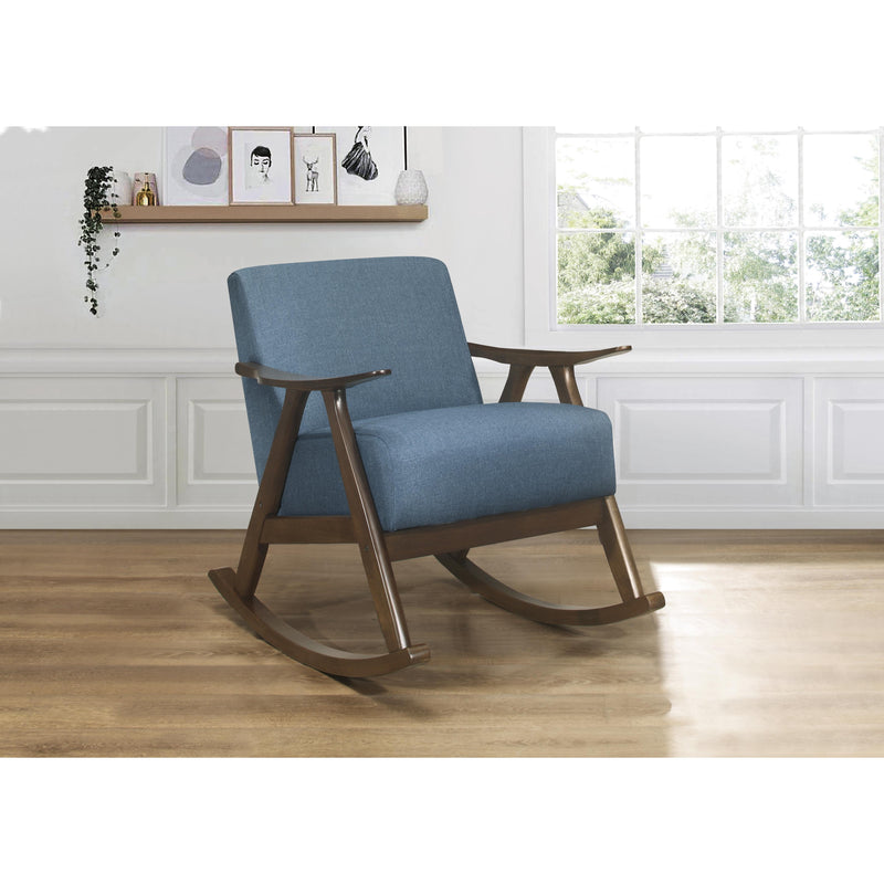 Homelegance Waithe Rocking Fabric Chair 1034BU-1 IMAGE 5