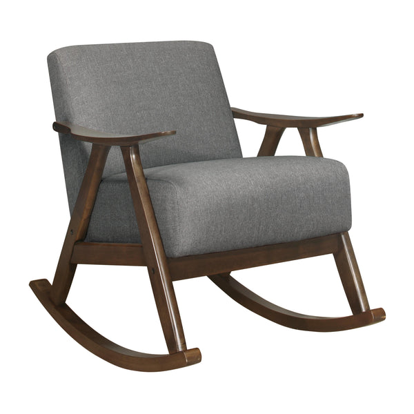 Homelegance Waithe Rocking Fabric Chair 1034GY-1 IMAGE 1