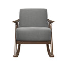 Homelegance Waithe Rocking Fabric Chair 1034GY-1 IMAGE 2