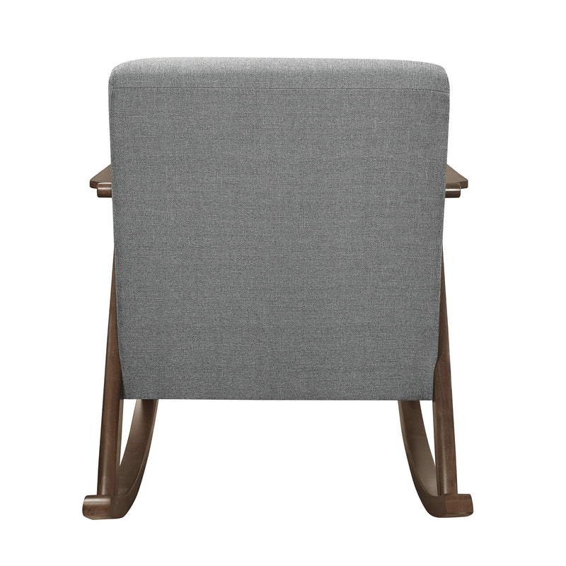 Homelegance Waithe Rocking Fabric Chair 1034GY-1 IMAGE 4