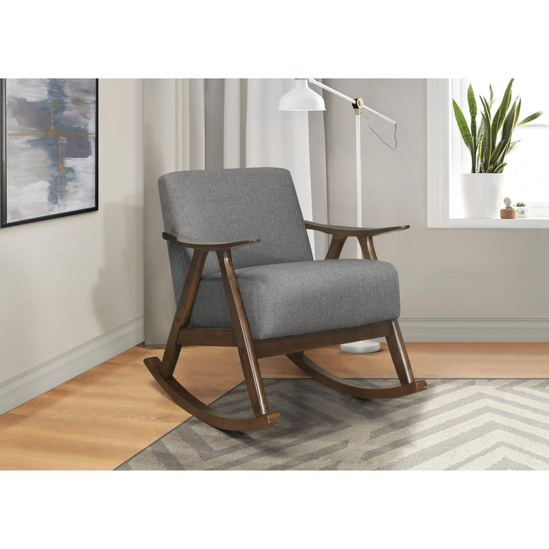 Homelegance Waithe Rocking Fabric Chair 1034GY-1 IMAGE 5