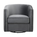 Homelegance Cecily Swivel Fabric Chair 1038GY-1 IMAGE 1