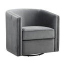Homelegance Cecily Swivel Fabric Chair 1038GY-1 IMAGE 2