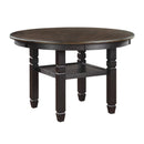 Homelegance Round Asher Dining Table with Pedestal Base 5800BK-48RD IMAGE 2