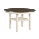 Homelegance Round Asher Dining Table with Pedestal Base 5800WH-48RD IMAGE 2
