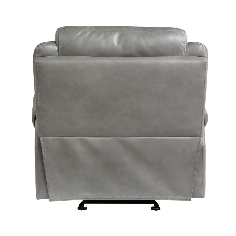 Homelegance Aram Glider Leather Look Recliner 8206GRY-1 IMAGE 4