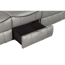 Homelegance Aram Reclining Leather Look Sofa 8206GRY-3 IMAGE 7