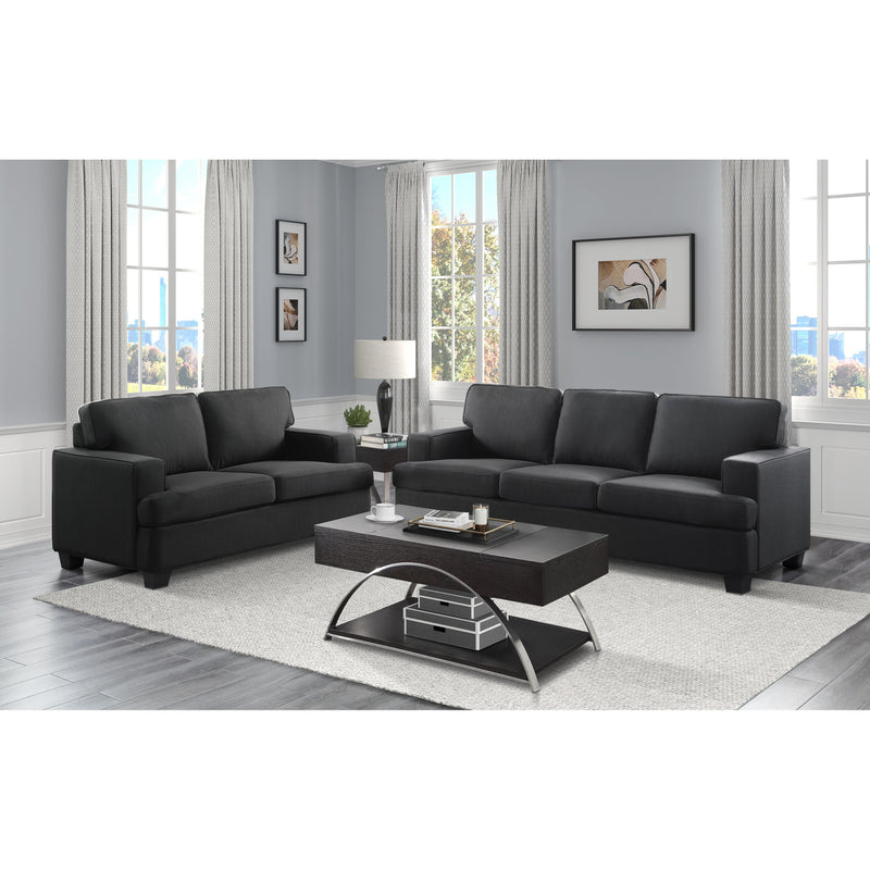 Homelegance Elmont Stationary Fabric Loveseat 9327BK-2 IMAGE 5
