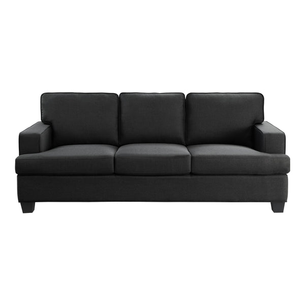 Homelegance Elmont Stationary Fabric Sofa 9327BK-3 IMAGE 1