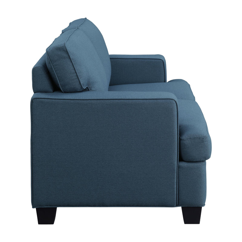 Homelegance Elmont Stationary Fabric Loveseat 9327BU-2 IMAGE 3