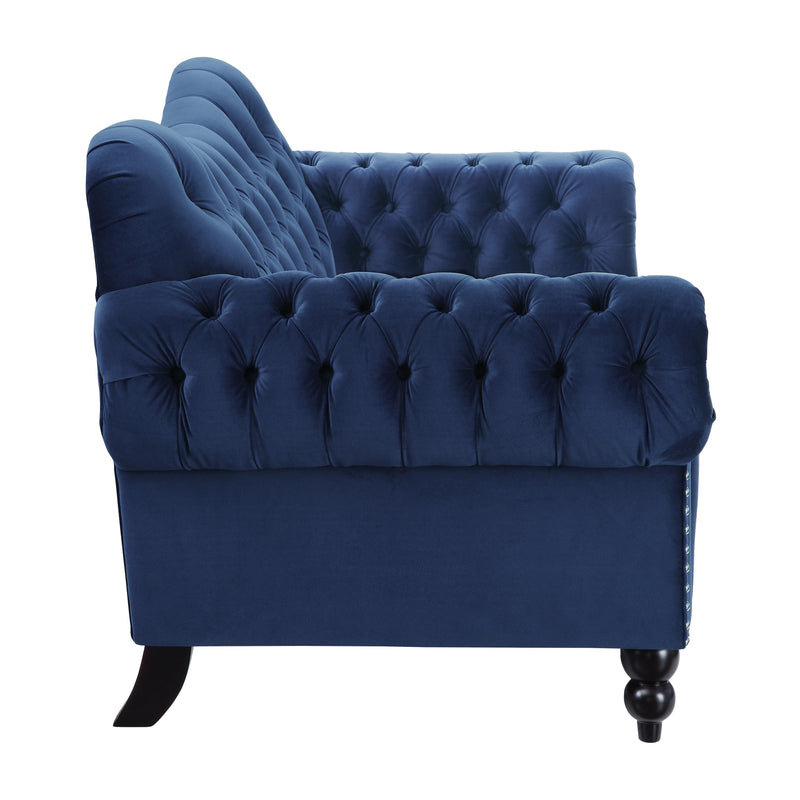 Homelegance Rosalie Stationary Fabric Loveseat 9330BU-2 IMAGE 3