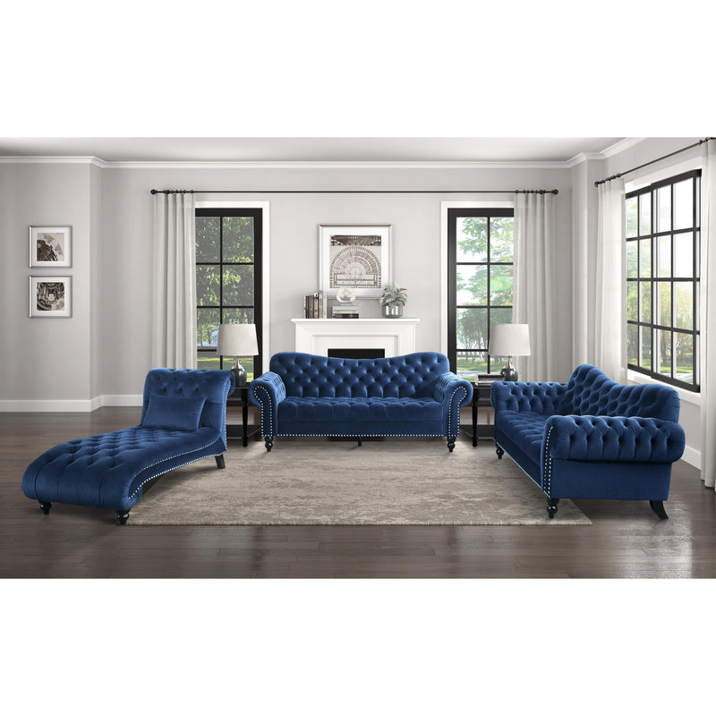 Homelegance Rosalie Stationary Fabric Loveseat 9330BU-2 IMAGE 6