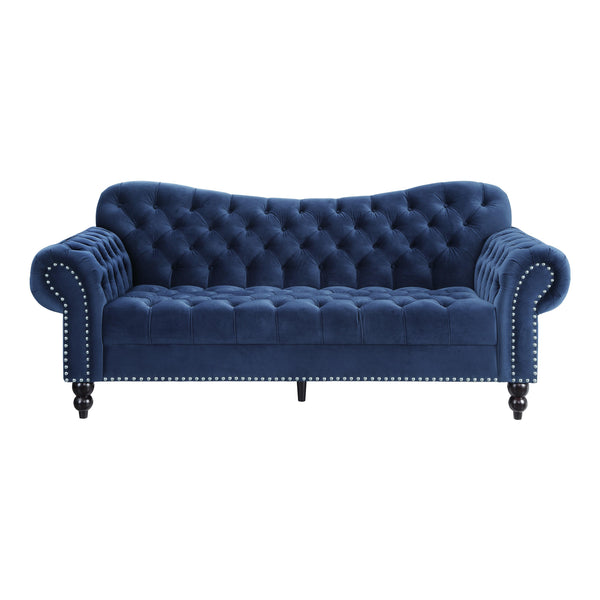 Homelegance Rosalie Stationary Fabric Sofa 9330BU-3 IMAGE 1