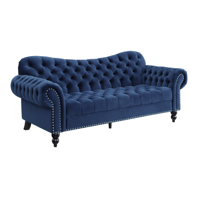 Homelegance Rosalie Stationary Fabric Sofa 9330BU-3 IMAGE 2