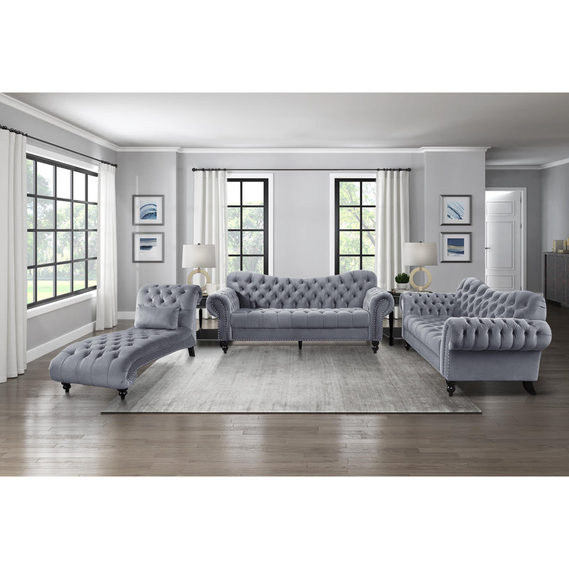 Homelegance Rosalie Stationary Fabric Loveseat 9330DG-2 IMAGE 6